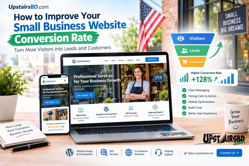 Small business website conversion rate optimization for USA businesses